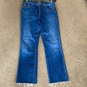 Mother 30 jean, the Tripper ankle Frey wash: nature, touch base